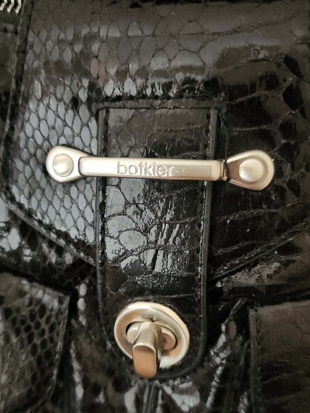 Botkier Faux Croc Vintage Purse With Chain Strap Limited Capsule 2008